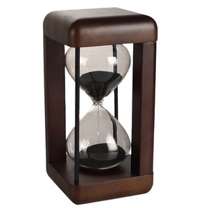 Retro <b>Hourglass</b> Timer 30 Minute Wooden Frame Study Office Desk Decor - Product Image 5