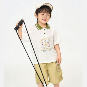 <span class=keywords><strong>Polo</strong></span> pour garçons MZJ à blocs de couleur - Haut d'été doux, confortable et respirant pour les jeux en plein air - Product Image 2