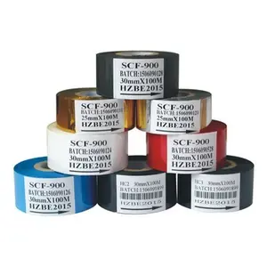 Black 30mm 100M Coding Foil Hot Stamp Ribbon For Hp241 Hp241b Dy-8 Date Coding Machine