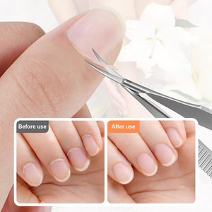 Cortacutículas de acero inoxidable con forma de cola de golondrina para manicura y eliminación de cutículas - Product Image 2