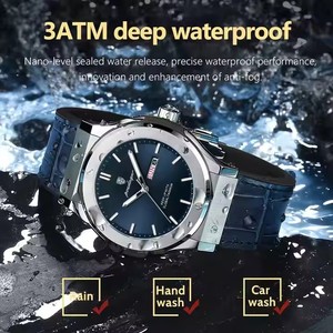 POEDAGAR 952 nuevo <span class=keywords><strong>Reloj</strong></span> de cuarzo de lujo con correa de silicona <span class=keywords><strong>Original</strong></span> para hombre, <span class=keywords><strong>Reloj</strong></span> de pulsera luminoso resistente al agua, <span class=keywords><strong>Reloj</strong></span> con calendario para hombre - Product Image 3