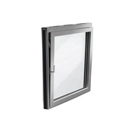 Fenêtre en aluminium à triple glaçage thermique, fenêtres de haute qualité, style européen allemand