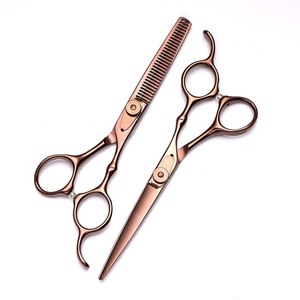 Professional Bronze Thinning Shears 6 Inch 440C Hair Salon Stylist Scissors Set - Product Image 1