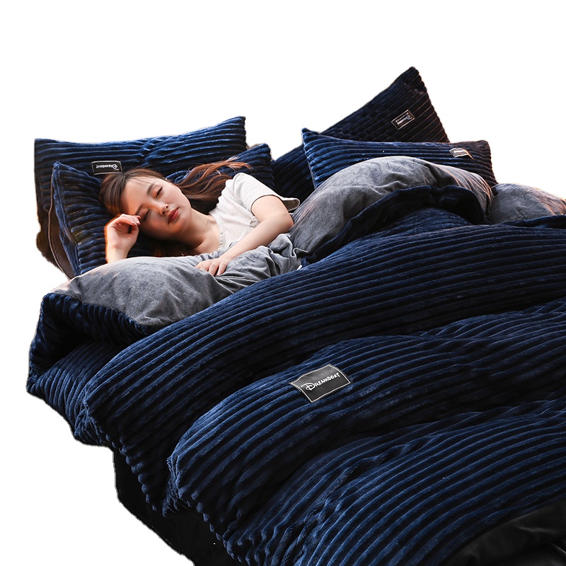 Лидер продаж, утолщенное теплое постельное белье, роскошный комплект постельного белья для спальни