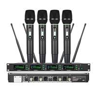 Microphone sans fil UHF professionnel rechargeable de haute qualité, durable, vente en gros d'usine