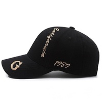 Casquette de baseball personnalisée OEM avec lettre 'G' brodée, dos incurvé, impression en caoutchouc, ajustable, PVC, 6 couleurs, unisexe, décontractée