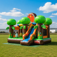 Château gonflable personnalisable d'oiseau de thème de forêt terrain de jeu extérieur pour des enfants maison de rebond pour des locations de partie portable plein d'entrain