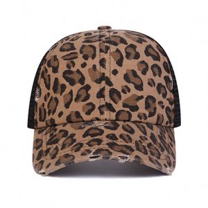 Gorras de Camionero al por Mayor, Gorra de Béisbol Innovadora Personalizada de Alta Calidad con Estampado de Leopardo, Gorra de 6 Paneles - Product Image 3
