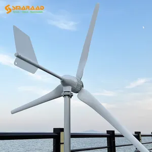 SMARAAD Efficiency 3KW 5KW 10KW Horizontal Axis Wind Generator Factory 48V  96V 120V 220V free Energy - AliExpress