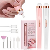 Polisseuse à ongles professionnelle Portable transfrontalière populaire enlèvement rapide des ongles polisseuse Rechargeable batterie intégrée BIT