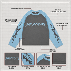 เสื้อยืดคอตตอน 300GSM แขนยาวทรงแร็กแลนแบบคัสตอม พิมพ์ลายกราฟิกชนเผ่า สไตล์สตรีทแวร์ ทรงบ็อกซี่ฟิต โอเวอร์ไซส์ สำหรับผู้ชาย - Product Image 3