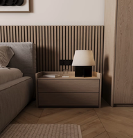 Armoire et penderie intégrées en panneaux de paille écologiques, personnalisables en usine, style minimaliste, pour chambre d'enfant