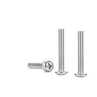 Vis à tête cylindrique cruciforme DIN967, vis Sems Phillips en acier inoxydable 304 avec rondelle intégrée