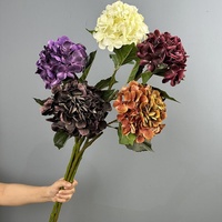 Fleurs d'hortensia imprimées en 3D de haute qualité, effet toucher réel, pour la décoration de mariage, de la maison et de la table à manger