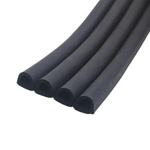 Bande d'étanchéité en mousse noire de type D, 9x6mm, pour porte, fenêtre, châssis, armoire, coupe-vent, anti-poussière, insonorisant - Product Image 1