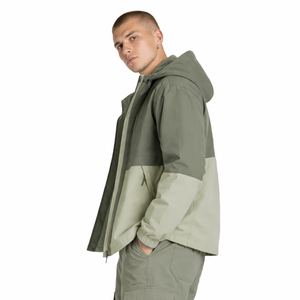 Chaqueta Softshell para Hombre - Parka Cortavientos con Capucha y Bloques de Color, Ligera e Informal para Viajes Diarios - Logotipo Personalizado - Product Image 3