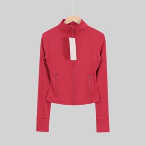 Haut court à manches longues et col rond <span class=keywords><strong>Lulu</strong></span> pour femme, personnalisable avec logo, respirant, extensible dans les quatre sens, grande taille, vêtement de sport actif - Product Image 6