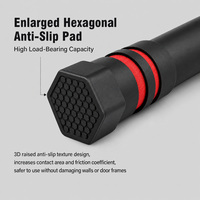 Bar Pull Up Pintu yang Dapat Disesuaikan, Ramah Lingkungan, Tahan Lama, 65-100cm, Anti Selip, EVA, OEM, Pesanan Grosir, Alat Gym Rumahan untuk Kusen Pintu