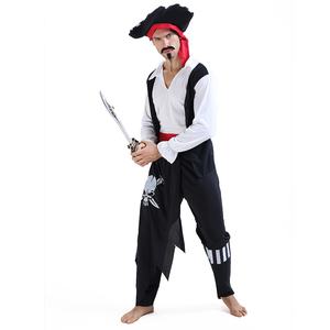 Costumes de films télévisés Cosplay pour adultes Costume de pirate d'halloween pour hommes Cosplay simple Costume de pirate pour hommes Costumes des Caraïbes - Product Image 2
