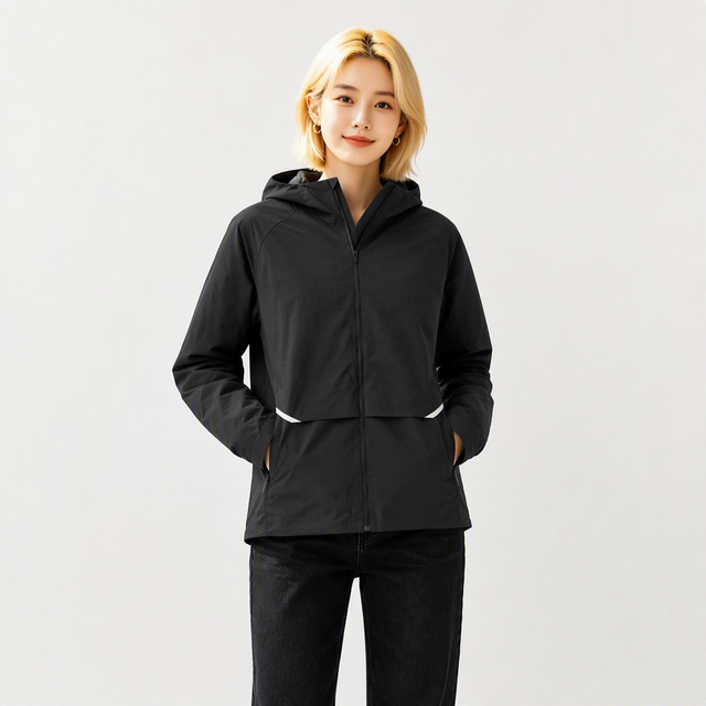 AQTQ High Quality Packable Rain Jacket Women Lightweight Waterproof Raincoat with Hood Cycling Bike Jacket Windbreaker
