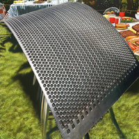 Grille de drainage principale personnalisée antidérapante en acier inoxydable perforé à œil de poisson pour passerelle industrielle