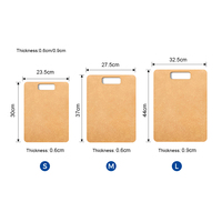Planche à découper en fibre de bois de pin écologique sans BPA avec trou de suspension, accessoires de cuisine