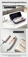 Perceuse à ongles électrique professionnelle silencieuse, 10 vitesses réglables, 10 têtes de ponçage, sans fil, rechargeable, pour salon de manucure et usage domestique