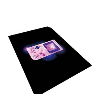 Alfombra de terciopelo cristalino para mando de videojuegos, cuadrada, antideslizante, decoración para sala de deportes electrónicos, tapete de fibra de poliéster - Product Image 4