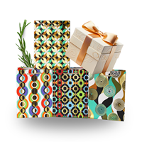 Caja de Regalo Navideña Hecha a Mano con Logotipo Personalizado, Papel de Arte, Impresión Offset en Algodón, Colores Personalizados, Tamaño Personalizado, Bolsa de Papel a Juego - Global