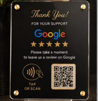 Carte NFC personnalisée de luxe pour avis Google, carte PVC programmable RFID 13,56 MHz avec code QR pour hôtels et magasins