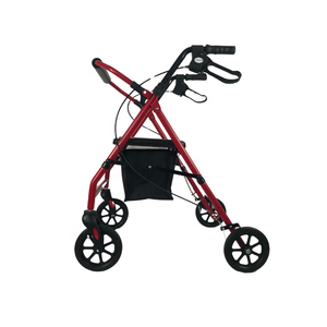 LANSING MEDICAL Compact Foldable 4-Wheel Aluminium Alloy Rollator <strong>Walker</strong> <strong>Seat</strong> for Seniors Mobility Aids CE Certified <strong>Roller</strong> - Product Image 5