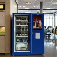 Distributeur automatique de vin grande capacité AIT avec écran tactile 22 pouces, refroidissement par compresseur, service 24h/24, déplacement latéral sur axe XY