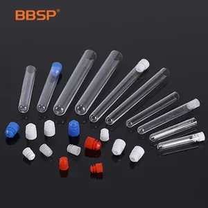 BBSP customize 12*75 12*100 13*75 13*100 16*100 16*125 16*150mm food grade plastic test tube for food packaging