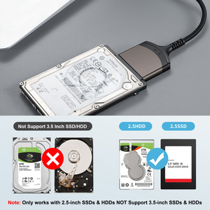 <b>Usb</b> 3.0 To Sata Data Cable For 2.5 Inch Hdd Ssd <b>Adapter</b> Aluminum Alloy Easy Drive Cable With Copper Wire - Product Image 2
