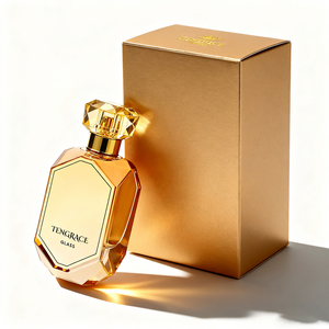 Bouteille de parfum de <span class=keywords><strong>luxe</strong></span> de 100 ml en gros couleur unique de <span class=keywords><strong>champagne</strong></span> avec pulvérisateur à pompe et bouchon logo personnalisé accepté - Product Image 2