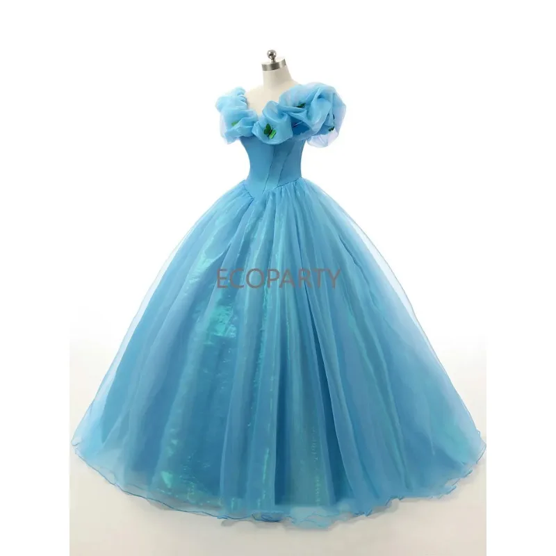Princess Ball Gown Off- Shoulder Blue Wedding Dress Bridal With Corset Back  Dresses for Women Evening Dresses Movie Clothes| Alibaba.com