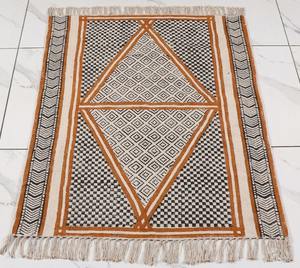 Indian Kilim Style Cotton Dhurrie <b>Rug</b> Hand Block Printed Handmade Carpet <b>Boho</b> Floor <b>Rug</b> Home Decor - Product Image 4