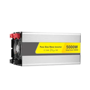 Inverter daya gelombang sinus murni otomatis, inverter daya 12v 24V 48V DC ke AC 220V 600w 1000W 2000W 3000W