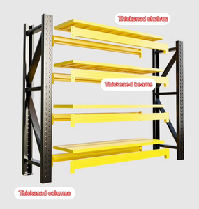 Étagères de stockage d'entrepôt en promotion usine, pour logistique, maison et garage, réglables, installation facile, revêtement époxy, antirouille - Product Image 4