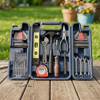 Offre Spéciale : Kit d'outils manuels en acier au carbone 53 pièces pour l'entretien domestique, avec marteau et clé à molette