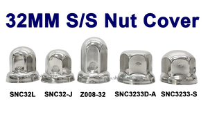 Housse d'écrous de haute qualité en acier inoxydable pour camion, 20 pièces 32mm 33mm - Product Image 4