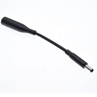 Câble d'alimentation CC, chargeur, adaptateur pour ordinateur portable, connecteur femelle 7,4*5,0 mm vers connecteur mâle à broche centrale 4,5*3,0 mm pour ordinateur portable Dell