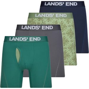 FOXA Mens <b>Boxer</b> Briefs 4 Pack Mid Rise Breathable <b>Polyester</b> Underwear for Men - Product Image 1