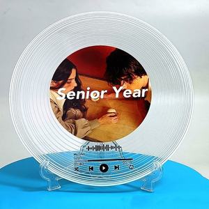 Adorno Acrílico Personalizado de Fábrica con Temática Musical, Exhibidor de Discos de Vinilo, Decoración con Foto, Regalo de Cumpleaños, Adorno Creativo para Mesa - Product Image 6