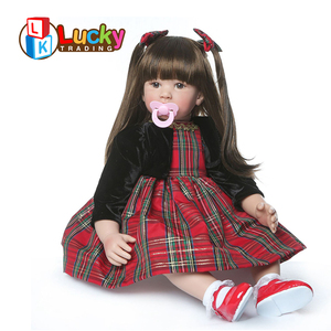 55cm bébé <span class=keywords><strong>poupée</strong></span> <span class=keywords><strong>grande</strong></span> taille <span class=keywords><strong>Reborn</strong></span> enfant en bas âge fille <span class=keywords><strong>poupée</strong></span> jouets <span class=keywords><strong>Reborn</strong></span> avec des cheveux longs réaliste bébé poupées - Product Image 2