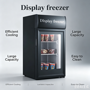 Congelador expositor portátil de 50L para helados y paletas, de una puerta, equipo de refrigeración comercial mini, superventas - Product Image 1