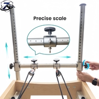 Máquina de Pilates Reformer de Madera de Arce de Grado Comercial, Resistente, para Entrenamiento Profesional en Estudio, Cama de Entrenamiento para el Core, Equilibrio Corporal, 200 kg