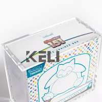 Boîte de présentation en acrylique pour Elite Trainer Box Pokémon TCG UPC ETB Booster Bundle, boîte de rangement magnétique pour collection, boîte de protection en acrylique