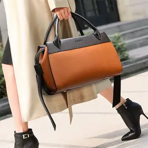 Grosir tas selempang genggam tas bantal warna kontras fashion populer baru