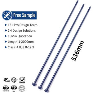 חומרה בורג מיוחדת ארוכה במיוחד סין unc <span class=keywords><strong>6-32</strong></span> 6-48 12-24 3/8 כיתה 4.8 8 שן חצי שן חוזק גבוה משוריין ידית דלת משוננת - Product Image 1